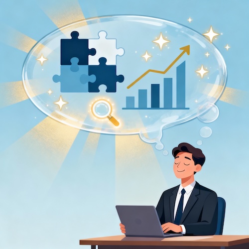 A clear path leading to a distant, bright goal, representing how clarity of vision transforms everything.